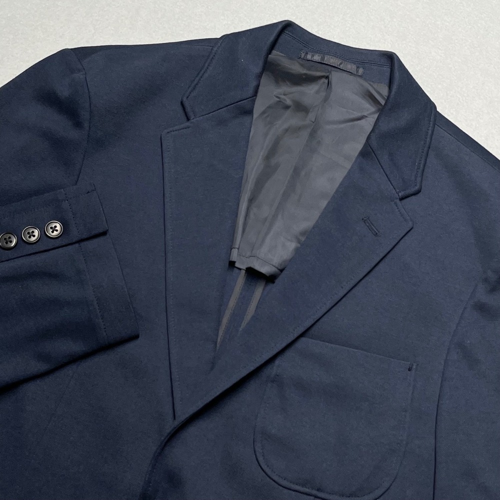 UNIQLO Blazer Women XL Sport coat Business Casual Navy Blue Suit Jacket @ Button